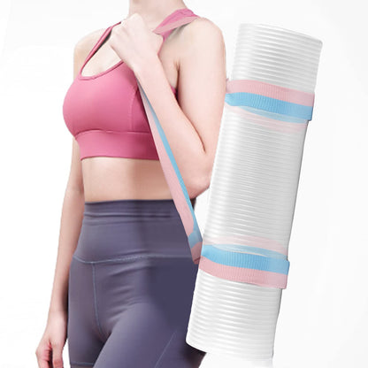 Yizerel 2 Packs Yoga Mat Strap for Carrying, Yoga Mat Carrier, Adjustable Sling for Yoga Mat Exercise Mat, Extra Thick Durable Comfy Silky Multi-Purpose, Strap Only