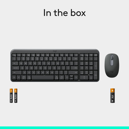 Logitech K250 Bluetooth Keyboard with Numpad, Easy Connectivity, Compact Wireless Keyboard Made with Recycled Plastic, Spill-Resistant, Comfortable Keys - Windows/MacOS - Graphite
