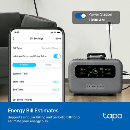 TP-Link 𝗧𝗮𝗽𝗼 Smart Plug Wi-Fi Mini, Energy Monitoring, Compatible with Alexa & Google Home & Samsung SmartThings, Timer, 15A/1800W Max, ETL Certified, 2.4G Wi-Fi Only, Tapo P115(4-Pack)
