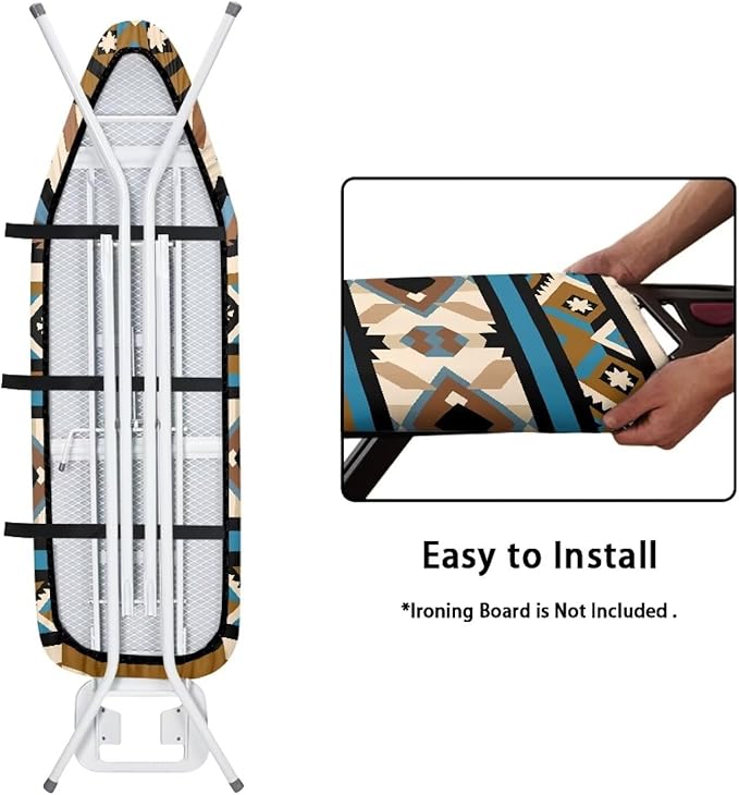 Aztec Ironing Board Cover, Soft Stain Resistant Ironing Board Protrctor