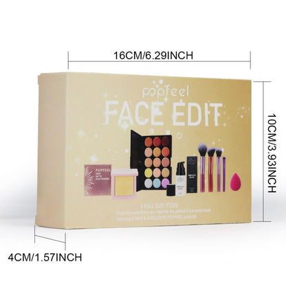 FantasyDay All in One Makeup Kit for Women Full Kit Girls Makeup Gift Sets Xmas Essential Bundle Include Eyeshadow Palette Lipstick Blush Concealer Eyeliner Mascara Foundation Brush Eyebrow Pencil