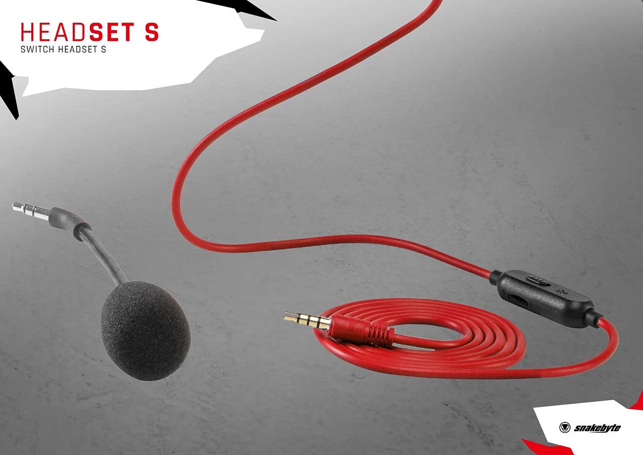 Snakebyte Head Set S - On Ear Stereo Headset PlayStation 4 Headset for Gaming Consoles with detachable Mic, Inline Control, Wired 3.5Mm Gaming Headphone for Xbox One/PlayStation 4