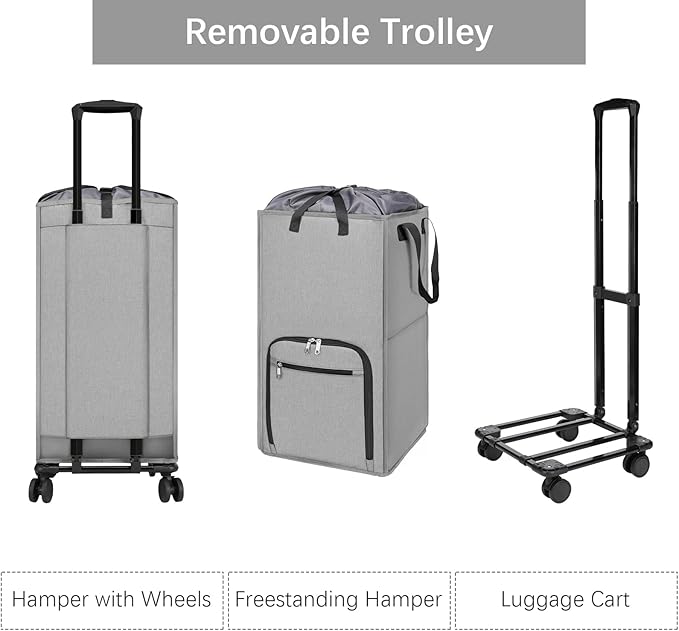 Bukere Rolling Laundry Hamper