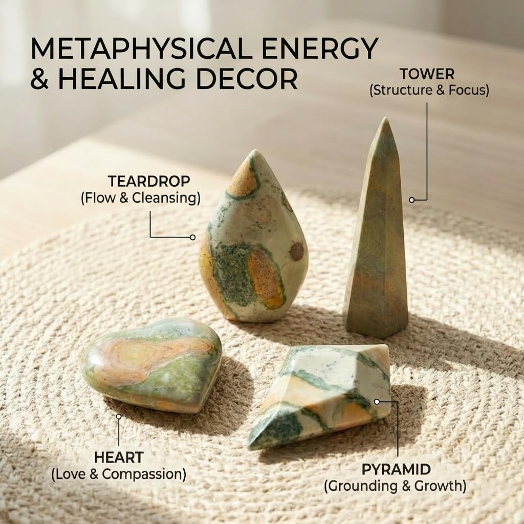 Crystal Healing Nature Stromatolite Fossil Gemstone, 1.8 Billion Year Old Natural Algae Ancient Stone, Obelisk Tower-Shaped Crystal, Natural Crystal Gifts for Altar Decor and Spiritual Protection.