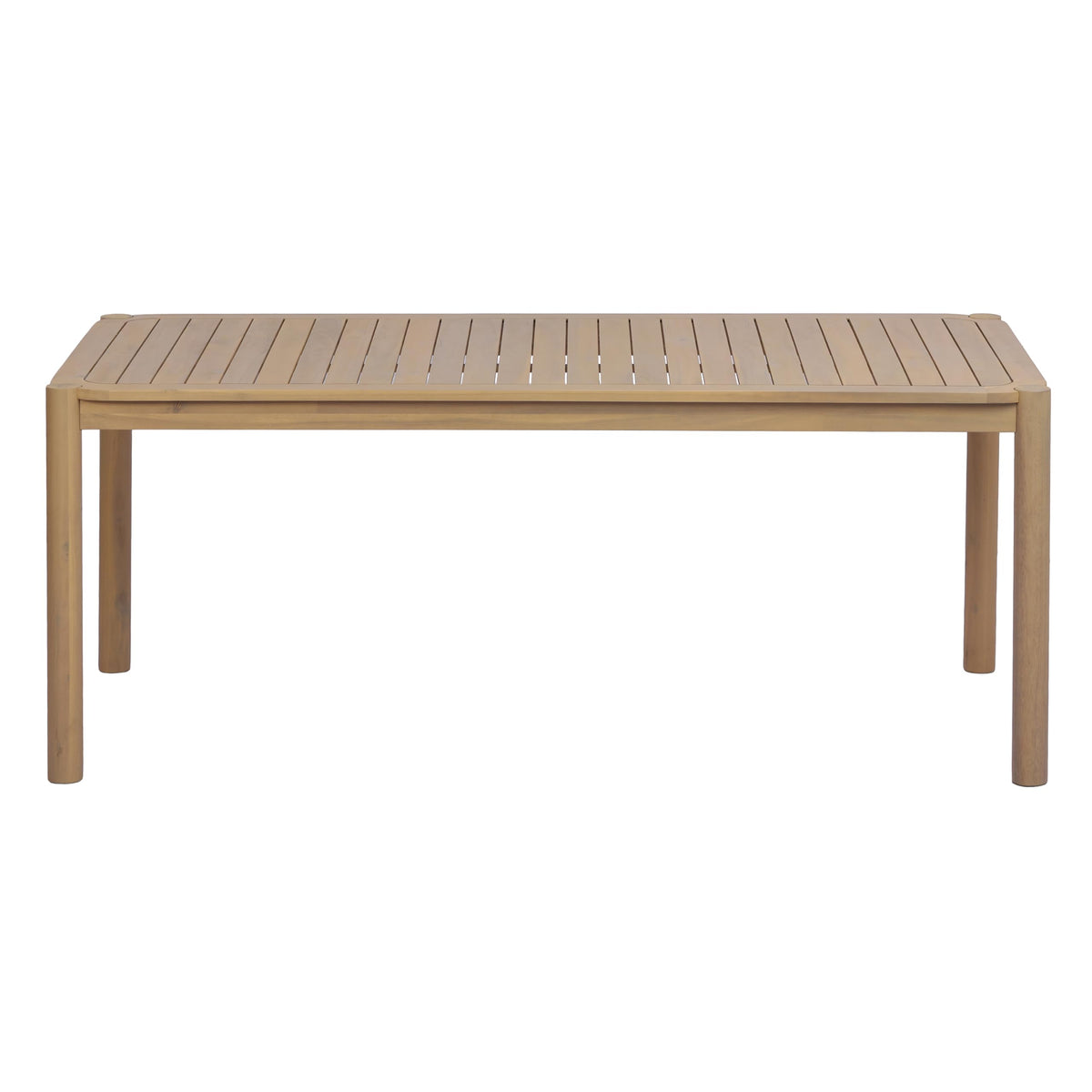 Christopher Knight Home Cascade 70" Outdoor Rectangular Dining Table, Acacia Wood Patio Dining Table for 4-6 People, Solid Wood Outdoor Table for Patio Deck Garden Backyard Dining, Light Teak