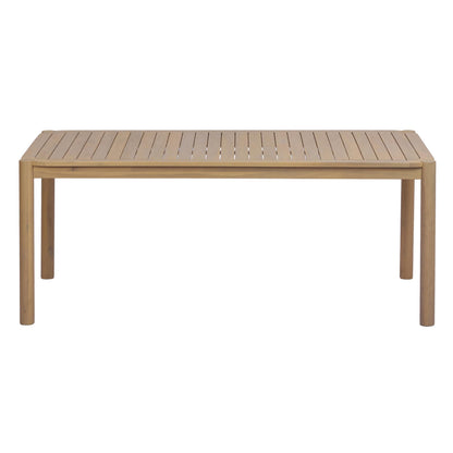 Christopher Knight Home Cascade 70" Outdoor Rectangular Dining Table, Acacia Wood Patio Dining Table for 4-6 People, Solid Wood Outdoor Table for Patio Deck Garden Backyard Dining, Light Teak