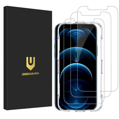 UNBREAKcable Shatterproof Tempered Glass Screen Protector for iPhone SE 2022/SE 2020, iPhone 8/7 [3-Pack] [99.99% HD Clear] [Easy Installation Frame] [9H Hardness][Bubble Free] for Apple 4.7''