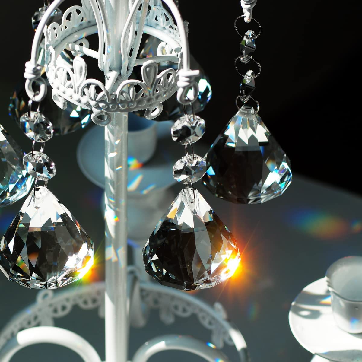 GOLDENHAITAI 10pcs Crystal Ball Prisms Chandelier Parts Pendant, Hanging Glass Crystals Suncatcher for Window Decoration Clear 40mm