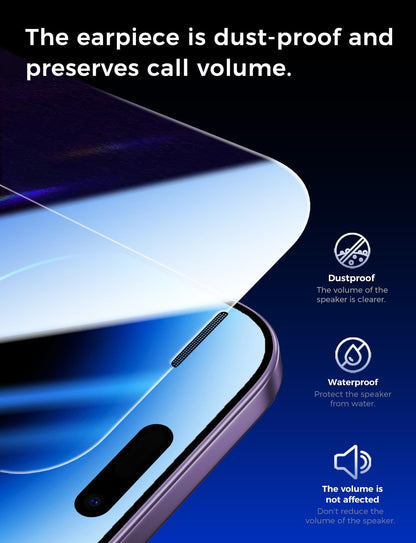 MAGIC JOHN 2 Pack for iPhone 14 Pro 6.1 inch Tempered Glass Screen Protector, Auto Dust-Elimination Installation, Bubble Free, Dynamic Island Compatible, HD Clear, Easy Installation