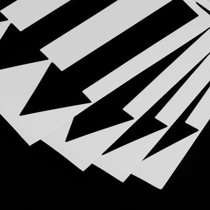 PATIKIL Arrow Sticker 4 Inch, 6 Sheet Directional Sign PVC Adhesive Removable Floor Decal for Floor Wall Marking, Black