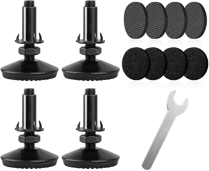 4 Set M10 Adjustable Leveling Feet, Heavy Duty Height Adjuster Furniture