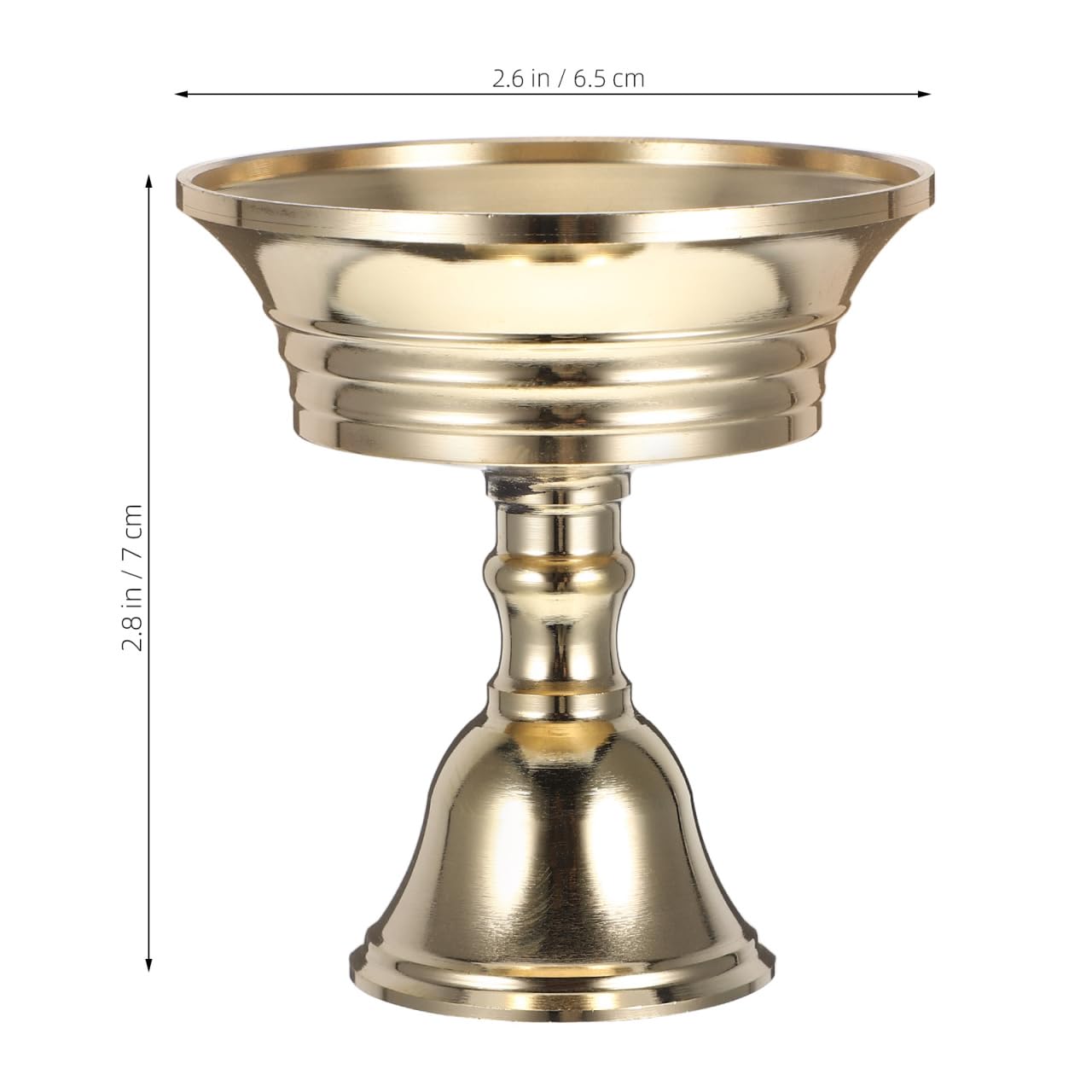 Tibetan Buddhist Supplies Temples: Oil Burner Ghee Lamp Butter Lamp Holder 2pcs Brass Tibetan Tealight Holder Golden Cup Oil Lamp Buddhist Altar Supplies for Home Temple Housewarming Gift