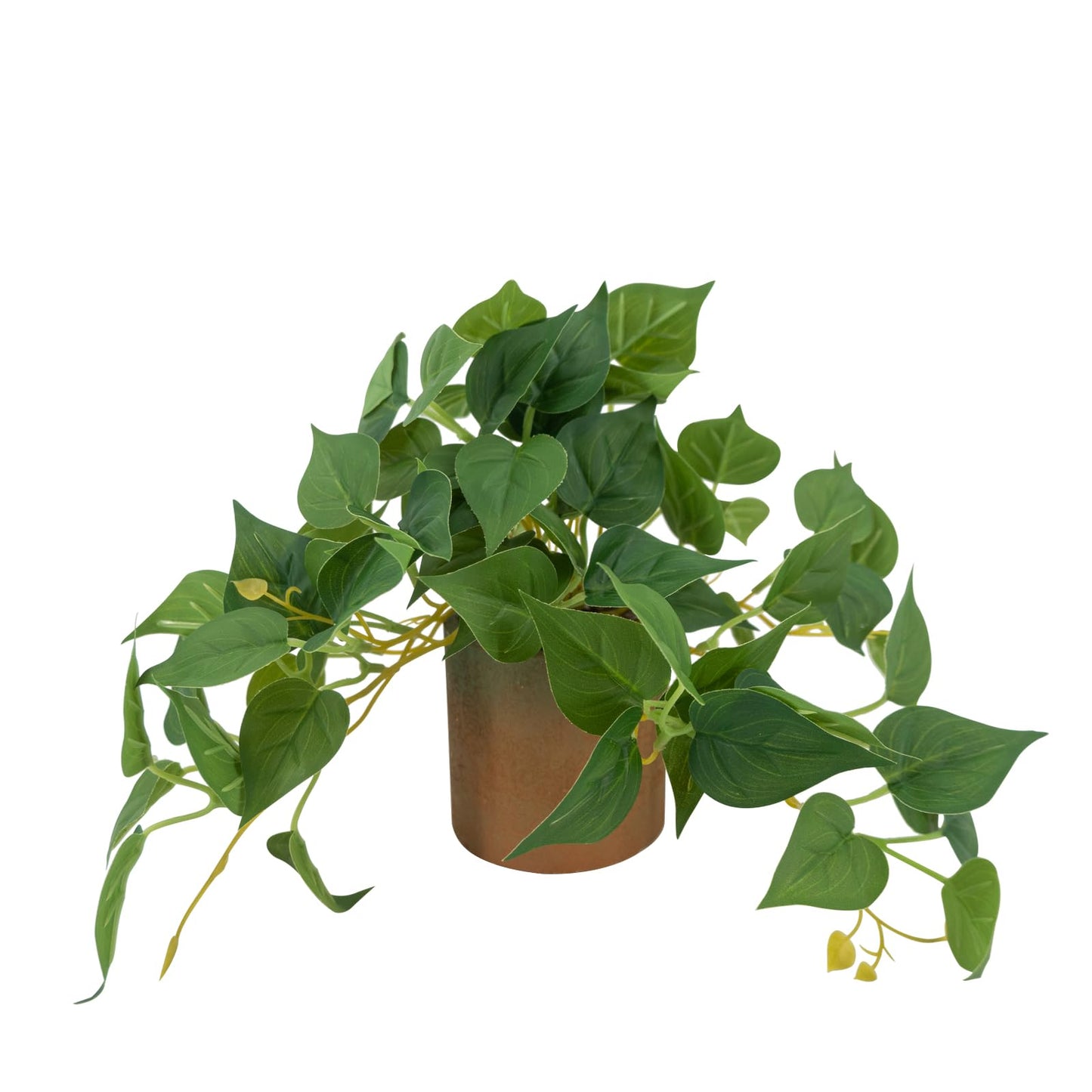 FLRLIVING Artificial Plant Indoor Fake Pothos with Pulp Pot, Fuax Potted Plant for Home, Office, Desk, Shelf, Living Room, Bedroom&Balcony Décor (1)