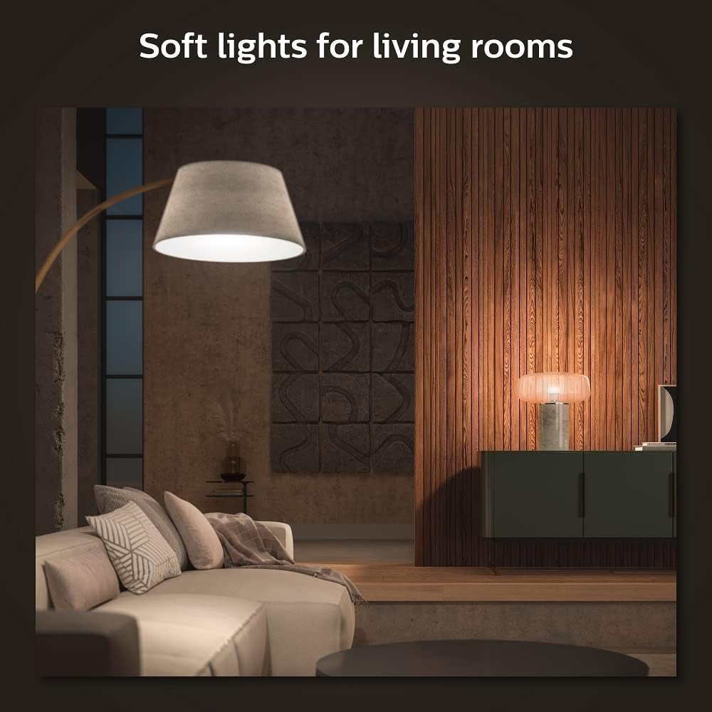 Philips Hue Smart 75W A19 LED Bulb - Soft Warm White Light - 2 Pack - 1100LM - E26 - Indoor - Control with Hue App - Works with Alexa, Google Assistant and Apple Homekit