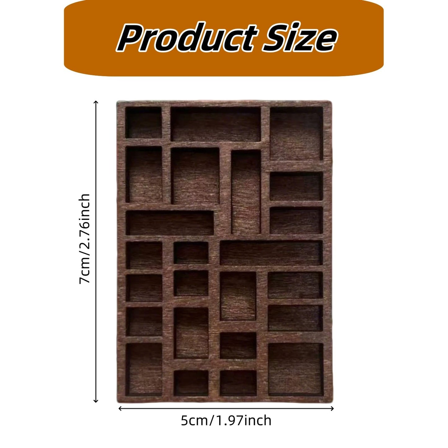 Fyazgop 1 PCS Miniature Wooden Trinket Shelf Wooden Display Shelf for Rocks Collectibles and Wall Decor