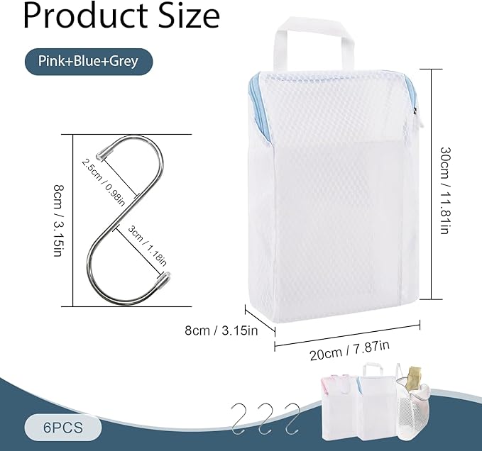 3 Pcs Laundry Bags Mesh Wash Bags