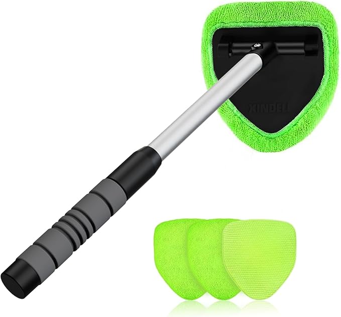 XINDELL Windshield Cleaner Tool – Car Interior Window Cleaning Kit