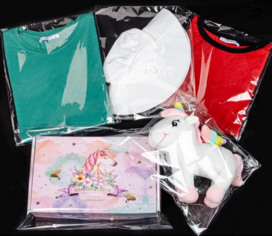 100 Pieces (9x12 Inch) Clear Plastic Bags for Packaging, Clothing & T-Shirts Strong Packing Self Adhesive Cellophane Bag