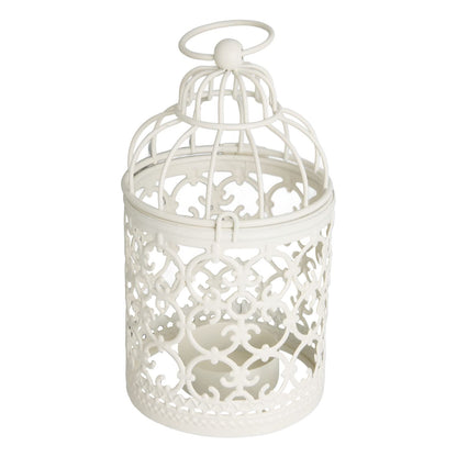 Kuuleyn Mini Small Metal Moroccan Lantern Decorative,Tealight Lantern Hollow Pattern Decorative,Birdcage Candle Holder for Dining Table Wedding Party