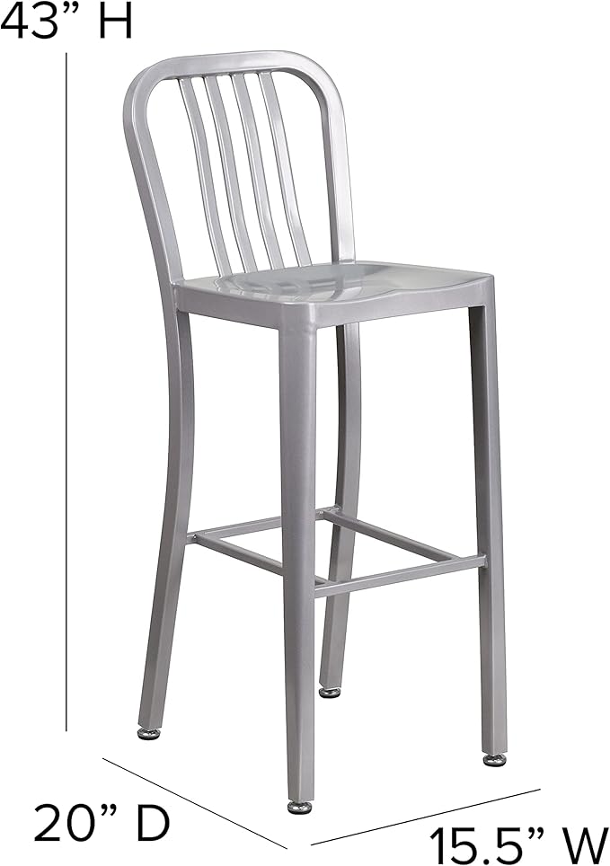 Flash Furniture Gael 30" Commercial Metal Barstools