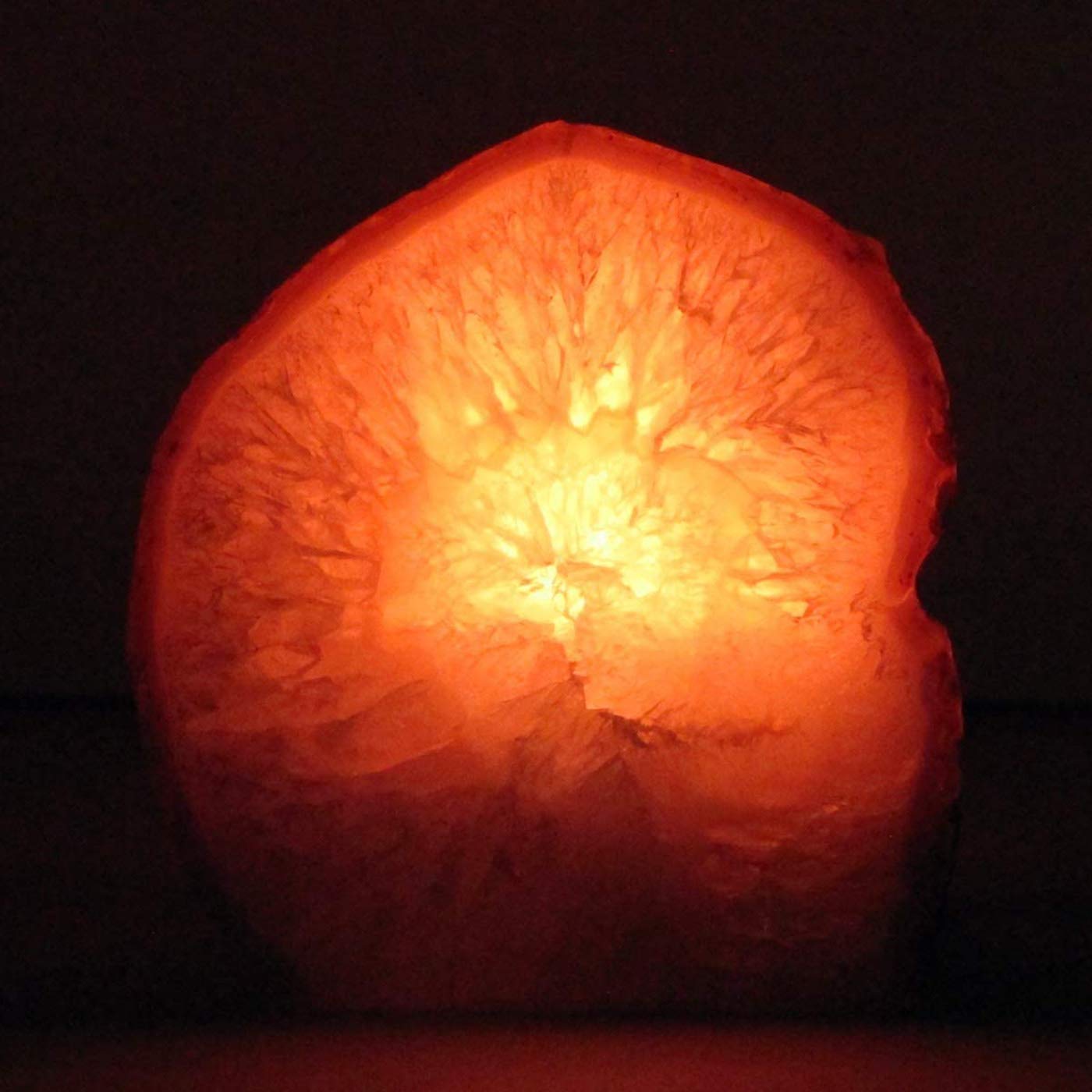 AMOYSTONE Blue Agate Stone Candle Holder for Pillar & Tea Lights 1-1.5lb, or Plant Terrarium as Boho Home Accent