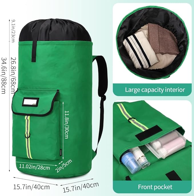 Extra-Large Heavy Duty Laundry Bag Backpack