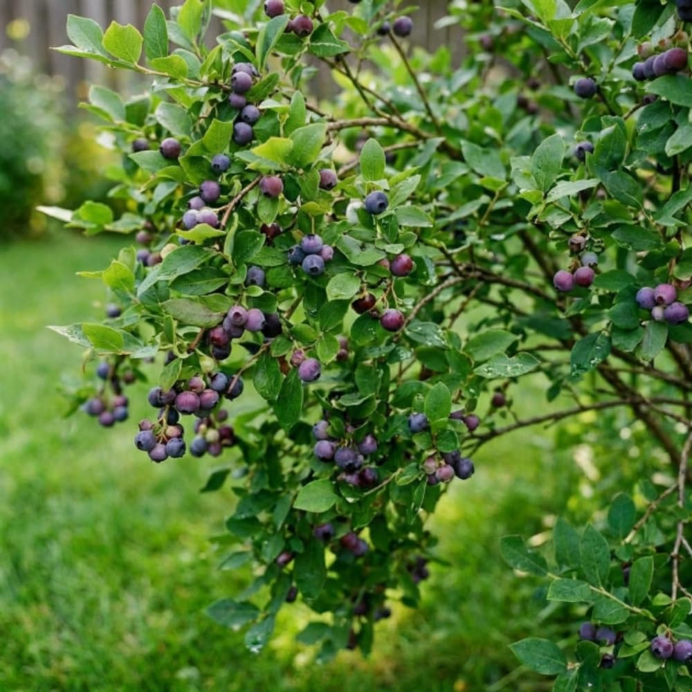 Huckleberry Plant, Huckleberry Bushes Live Plant, 4 Inches Pot, 3-5 Inc Tall, Hardy Fruit Tree for Indoor Outdoor Growing