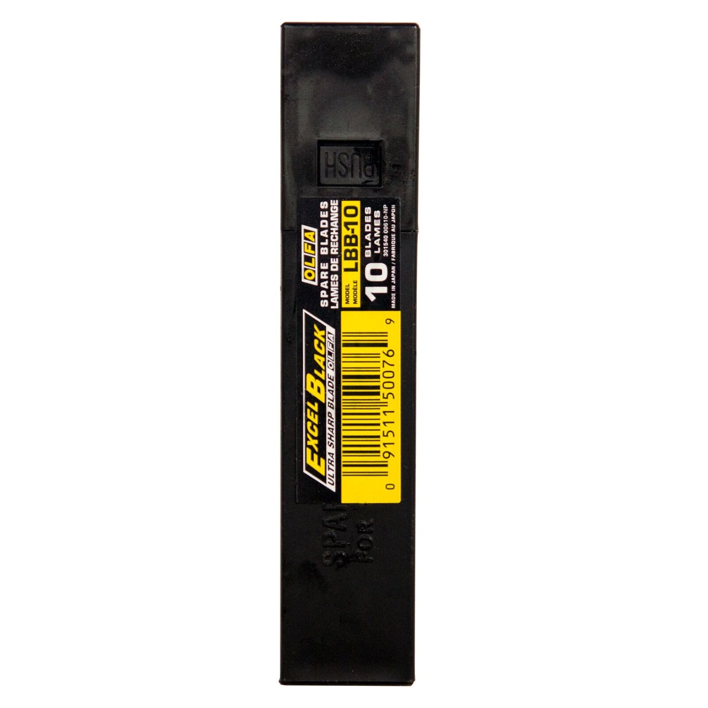 OLFA 9070 LBB-10B 18mm UltraSharp Black Snap-Off Heavy-Duty Blade, 10-Pack