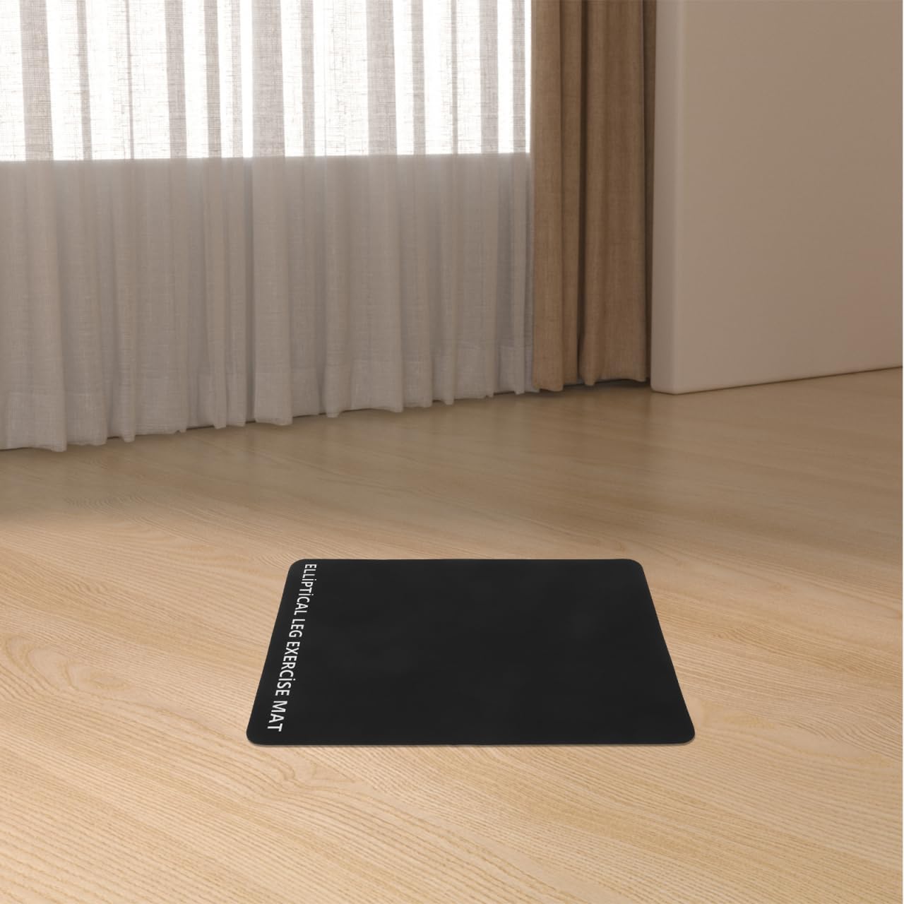 Totority Shock-Absorbing Treadmill Mat 6.29In Black – Noise & Vibration Reduction for Home & Office Gyms, Floor Protector Compatible with All Treadmill Models