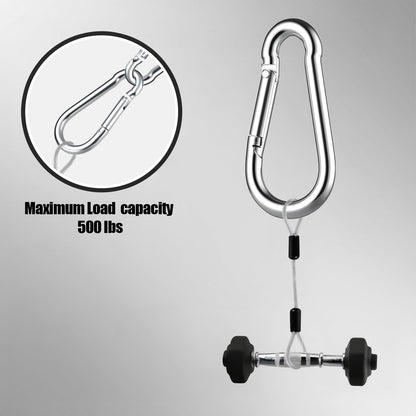 GAGBC 30PCS Heavy Duty Spring Snap Hook Carabiners Bulk, 3" M8 5/16" Galvanized Steel Quick Link Clip, 500LB Capacity for Outdoor, Gym, Hammock, Swing, Trailer Chain (30, 3 inch)