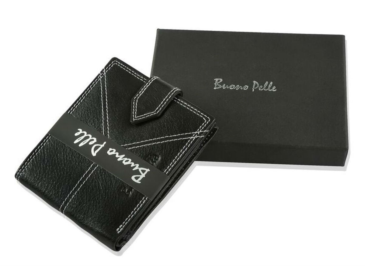 Wallets Mens Slim RFID Blocking Genuine Leather with Zip Coin Pocket, Banknote Compartments, Card Holders Pouch ID Window. Wallet for Men with Gift Box