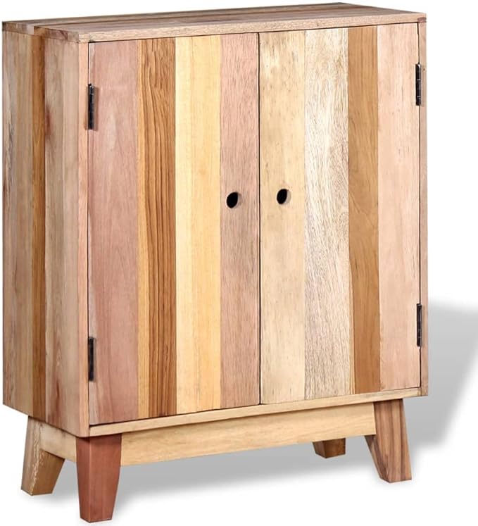 Sideboard Cabinet with 2 Doors, Reclaimed Wood Storage Console Table