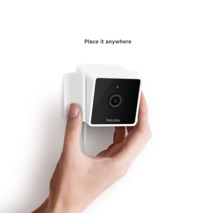 Petcube Cam Indoor Home Security Camera with 1080p HD Video, Two-Way Audio, Motion Detection, and Phone App, Night Vision Wi-Fi Camera for Apartment Security, Video Baby Monitor