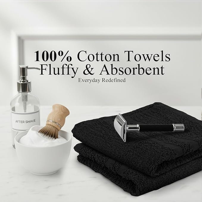 Hand Towels Pack of 40, 100% Cotton, 16 x 27 Inches, Highly Absorbable