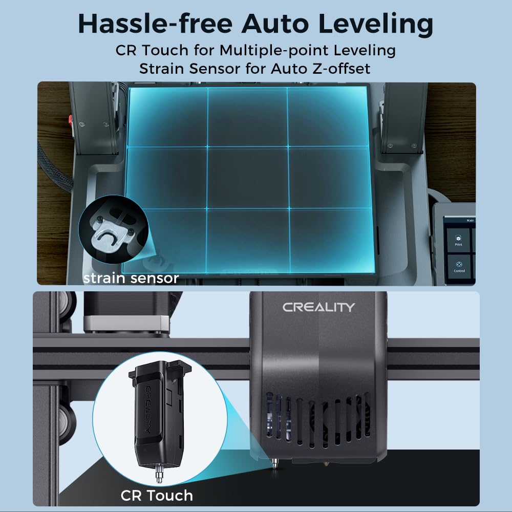 Creality Ender 3 V3 SE 3D Printer with CR Touch Auto Leveling, Sprite Direct Extruder, Dual Z & Y-axis, 250mm/s FDM Speed and 8.66 x 8.66 x 9.84in Print Size - Upgraded for Easy Beginners