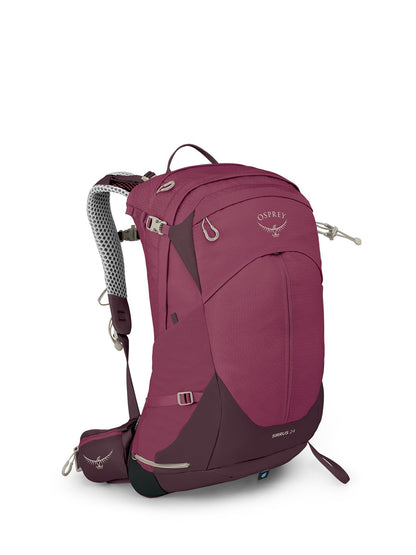 Osprey Sirrus 24L Women's Hiking Backpack, Elderberry Purple/Chiru Tan