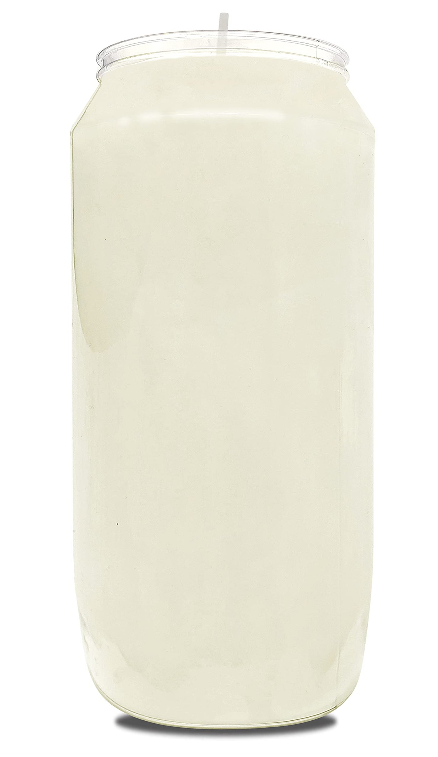 Hyoola 7 Day White Prayer Candles, 6 Pack - 6" Tall Pillar Candles for Religious, Memorial, Party Decor, Vigil and Emergency Use - Vegetable Oil Wax in Plastic Jar Container
