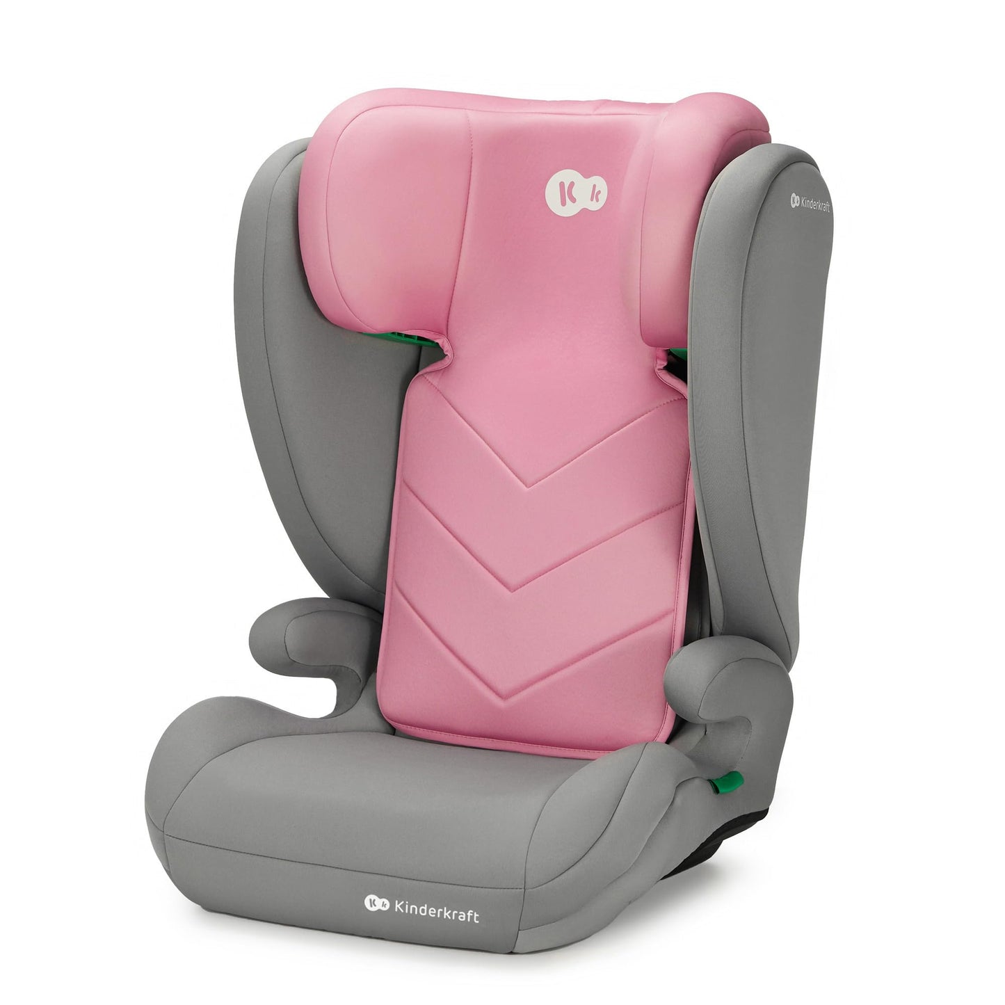 Kinderkraft I-Spark I-Size Baby Car Seat, Group 2/3, 100-150 cm, from 3.5 to 12 Years, 15 to 36 Kg, Light (4.5 Kg), 3-Point Seat Belt, Side Protection, Pink