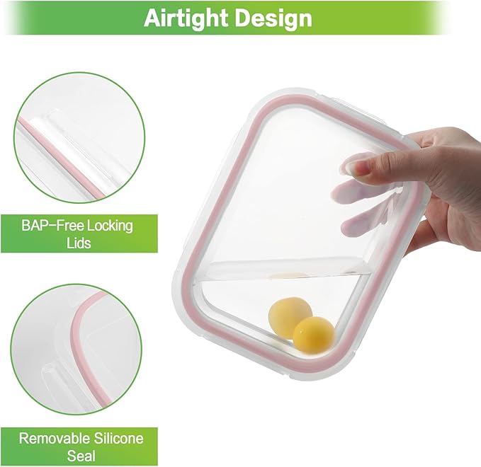 HOMBERKING Glass Food Storage Containers