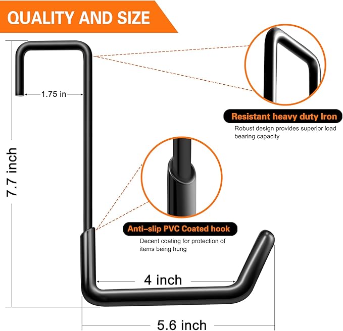 Rafter Hanger Hook Garage Bike Hooks Ladder Hanger Large S Hooks