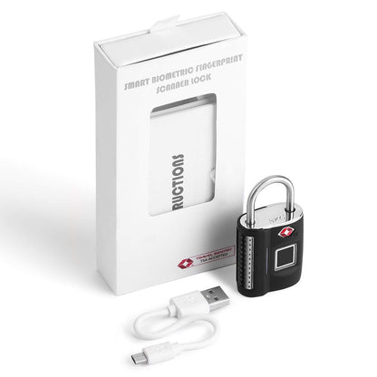 Fingerprint Lock, TSA Approved Smart Digital Locker Lock for Gym, Luggage, Travel, House Door, Suitcase, Backpack, School, Bike,Office, Keyless