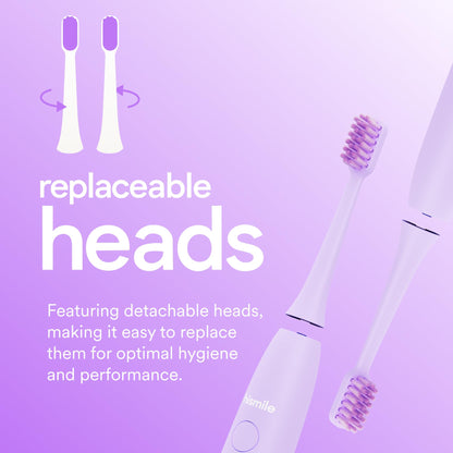 HISMILE Electric Toothbrush, 3 Brushing Modes, Smart Timer, Rechargeable Electric Tooth Brush for Adults and Children, Soft-Tapered Bristles, Mode Memory (Pink)
