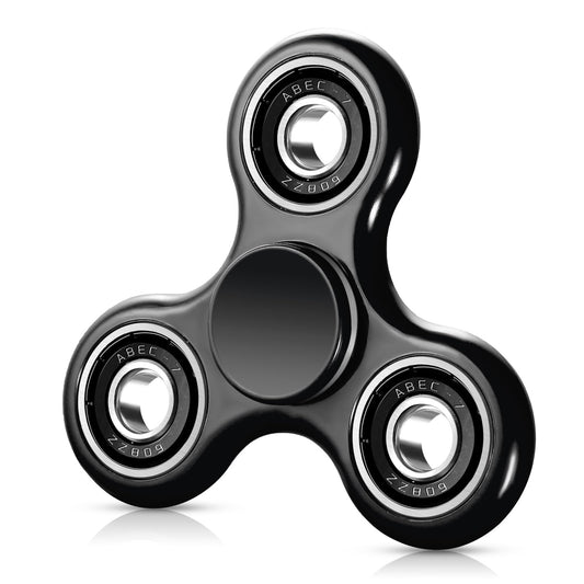 SCIONE Fidget Spinner Sensory Hand Fidget Toy Anxiety Stress Relief Party Bag Fillers for Kids Adults Goodie Bag Stuffers (Black)