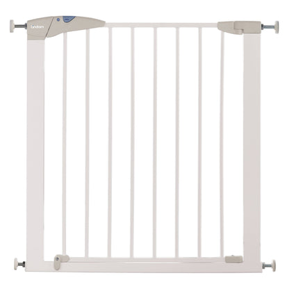 Munchkin Lindam Stair Gate | Sure Shut Axis Toddler & Baby Gate | Stair Gate Pressure Fit Baby or Dog Gate | Baby Safety Gate for Stairs & Doorways, Easy Install No-Screws Child Gate | 76-82cm| White