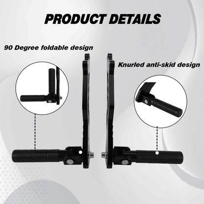 Dirt Bike Rear Foot Pegs Aluminum CNC Passenger Pedal Bracket Rest Footrests for Talaria MX3/MX4/MX5 Electric Dirt Bike Black