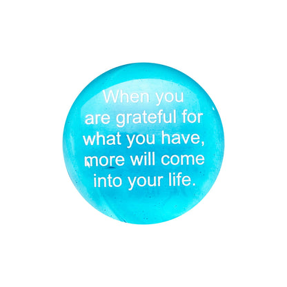 Lifeforce Glass Encouragement Stones, Motivational and Inspirational Quotes and Sayings on Translucent and Opaque Glass Stones, Set of 6 in a Deluxe Box