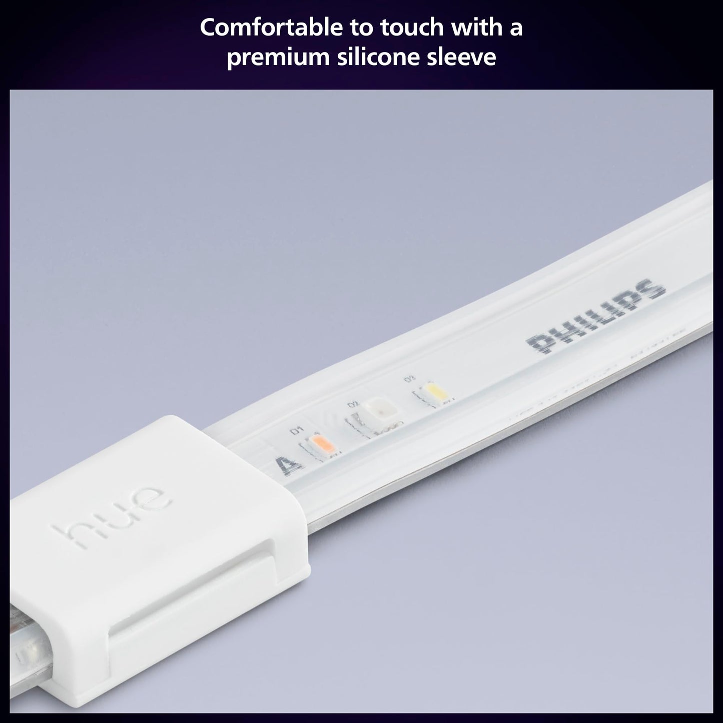 Philips Hue Indoor 5-Meter Smart LED Solo Lightstrip Base Kit (Pack of 1), LED Lights Controlled with Hue App, Smart Lighting Works with Alexa, Google Assistant and Apple HomeKit, Plug Type G