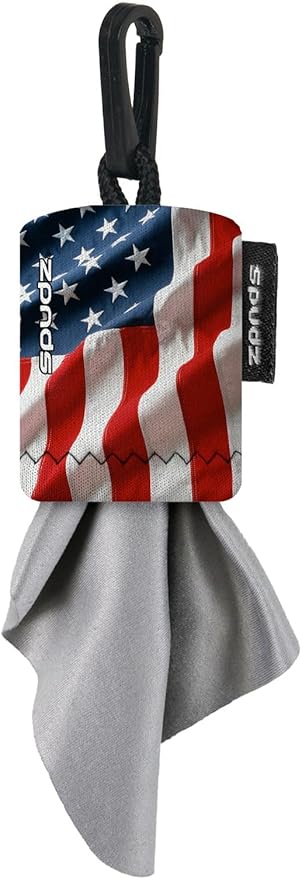 SPUDZ Ultra Microfiber Lens Cleaner – Closable Pouch, Washable –