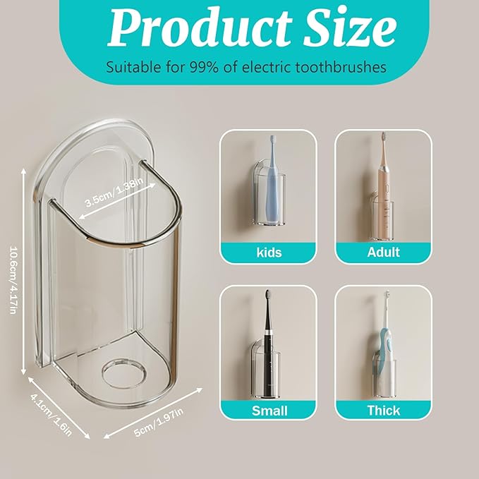 2 Pack Electric Toothbrush Holders