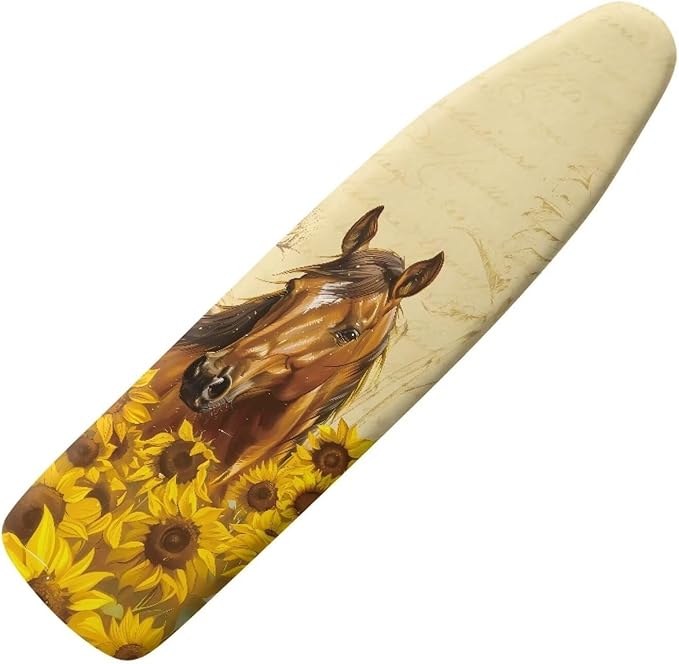Sunflower Horse Ironing Board Cover Heat Reflective Anti-dust, Soft Fabric Cover
